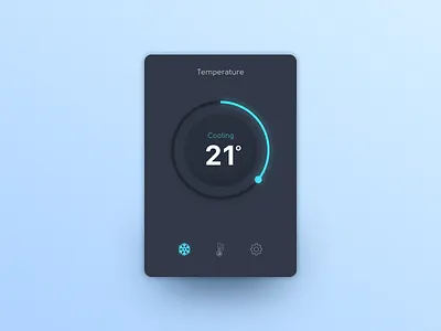 Daily UI #021 | Home Monitoring Dashboard 021 dailyui home monitoring dashboard mobile temperature ui ux