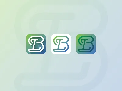 LB Monogram App Icon app icon application branding icon logo monogram type typography