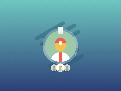 Profiles Badge doctor icon illustration ios staff