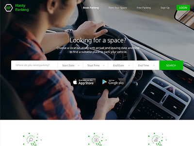 Car Parking Website car design desktop parking space ui ux website