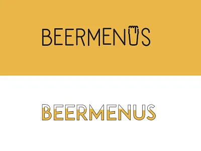 BeerMenus Exploration beer branding identity logo