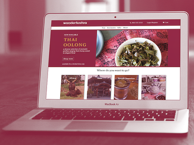 ecommerce website home screen ecommerce tea uid uxd