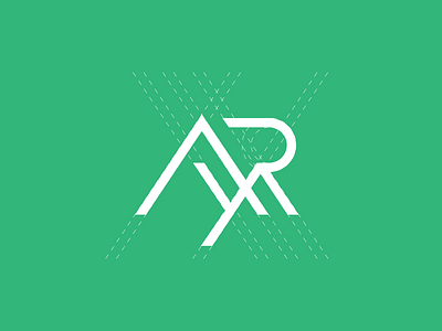 AYR / Mountains / Landscape ayr branding design geometry grid logo mark symbol