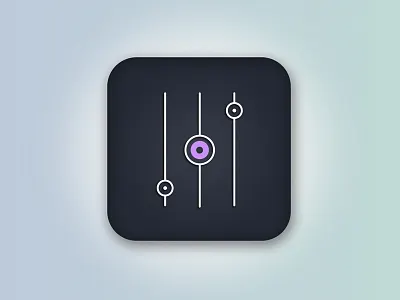 Driverless Car - Smartphone Application Icon 005 app icon apps dark icon ui