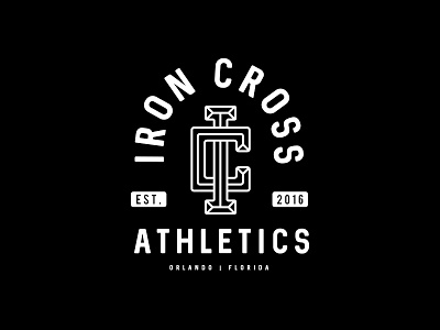 Iron Cross Athletics II athletics logo orlando vintage