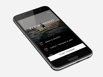 Next Workout app programs screen android app fitness health ios material design mobile roboto typography ui ux workout
