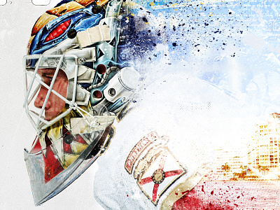 James Reimer florida panthers graphic design hockey nhl retouching sports design