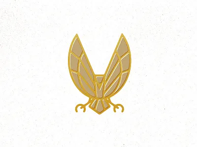 Bird of Prey bird brand eagle falcon hawk icon logo old timey pictograph vintage