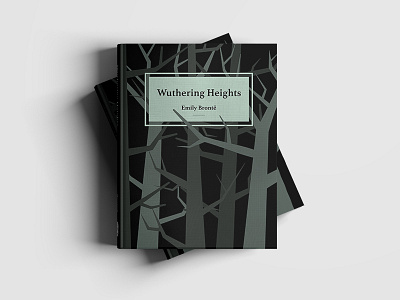 Wuthering Heights Book Cover book cover dark design graphic heights modern twist wuthering