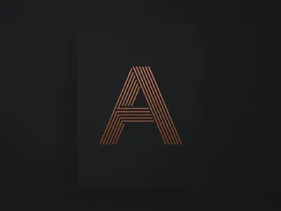 Logo in progress a account accounting brand branding card law letter lines logo logodesign mark