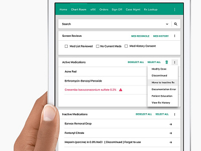 Electronic Medical Records v.1 design healthcare medical records uiux ux design