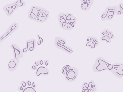 Self Portrait Pattern creative design exercise icons illustration pattern prompt001 self portrait selfie