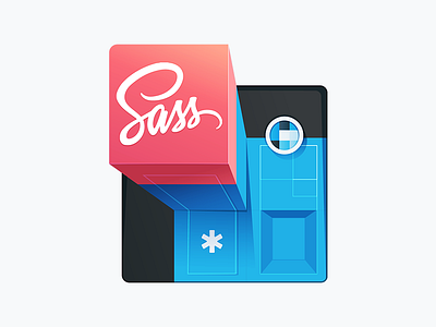 Super Extending Sass badge boxes code coding course css development education extend layout sass tech