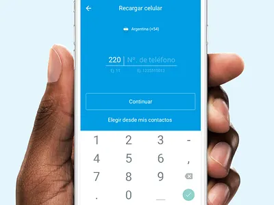 Mobile Recharge - Input View app input payment recharge view