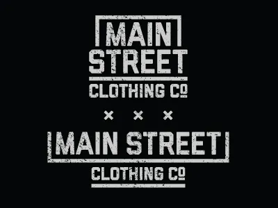 Vertical And Horizontal Logos apparel fashion grunge logo