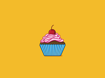 Sweet Cupcake cupcake food illustration snack sweet vector