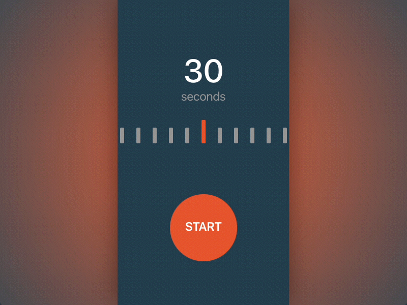 Countdown Timer iOS App animation apple countdown countdown timer dailyui day14 ios mockup principle prototype sketch timer