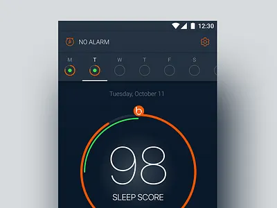 Solving Sleep for Android app clean health material design packaging quantified self sleep sleep tracking wellness