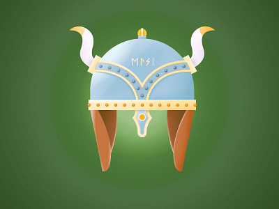 Viking's Helmet ancient helmet vector vector illustration vectorillustration vikings