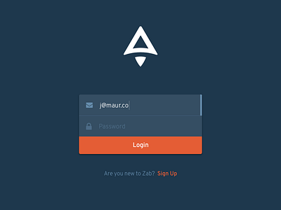 Zab Login auth dashboard form login signin ui ux zab