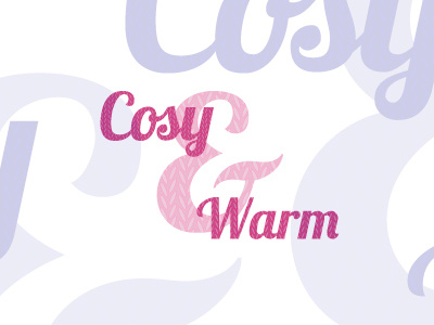 Cosy Type art design experiment graphic illustrator pink purple type typography vector