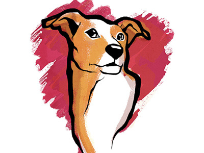 Love Dogs art cartoon character design ilustration vector