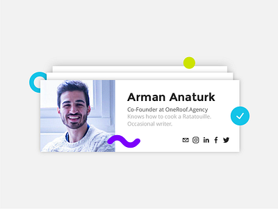 DailyUI Challenge #006 - User Profile 006 avatar blue colorful dailyui icon layout page profile ui user web