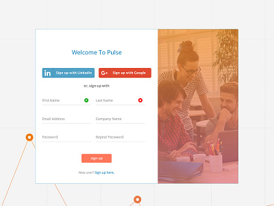 Pulse CRM Onboarding - WIP crm login onboarding signup