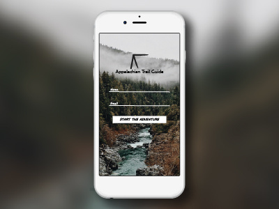 Daily UI 001 - Sign In Screen 001 appalachian trail daily ui sign in