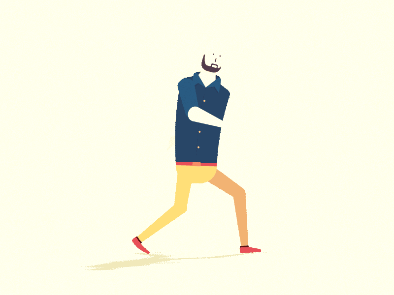 Sneaky Walk Cycle after effects animation character fun