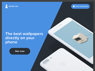 #003 - Landing Page for #DailyUI acme logos design landing page sketch ui