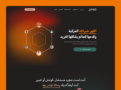 Almamal Landing Page arabic branding dailyui design graphic design illustration logo ui uiux ux