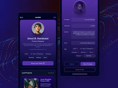 User Profile | #dailyui006 art branding design digital art graphic design profile ui uiux user ux