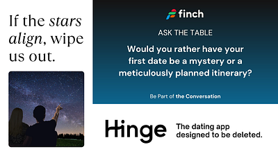 Hinge Ad Mockups Finch animated canva design finch graphic design motion graphics presentation