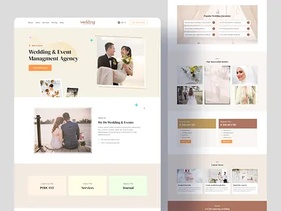 Wedding & Event Template agency clean web design event event template event website uiroll web web design template web uiux website design wedding wedding agency website design wedding web design
