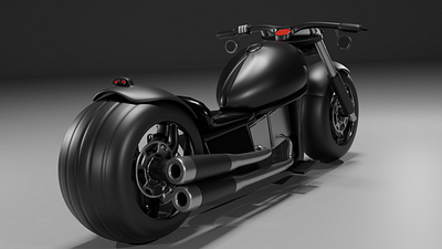 3d motorcycle 3d animation black harley davidson motor motorcycle