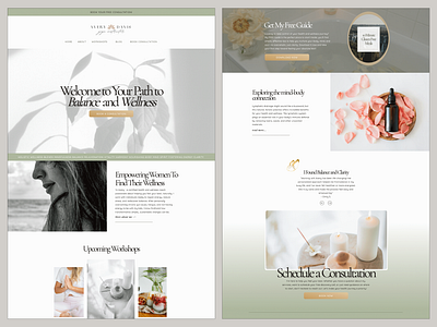 Showit Health & Wellness Website branding design showit web design web develop