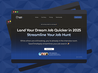 SaveTimeApply Website Design branddesign creativedirection dailyui designcommunity designinspiration designshots designtrends digitalproduct dribbble dribbbleportfolio minimaldesign modernui uiuxdesign userexperience userinterface uxuidesign webdesign webdesignshot webflowdesign websiteinspiration