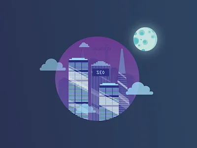 skyscraper SEO city backlinko buisness sidekick light livechat moon night podcast seo skyscraper