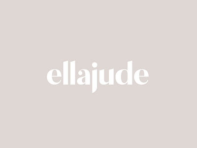 Ellajude Logotype jewelry logotype