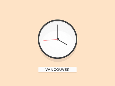 Day 72 - Clock card clock hand hour minimal minute ui vancouver widget