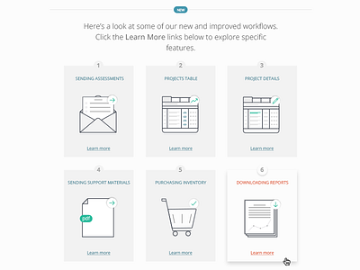 What's new tour flat icons product design redesign ui website experience whats new tour