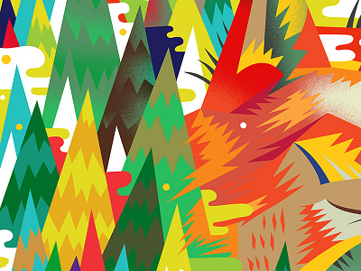 Woods wip forest fox trees woods