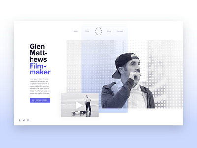 Portfolio Concept design interface layout minimal portfolio ui web website wip