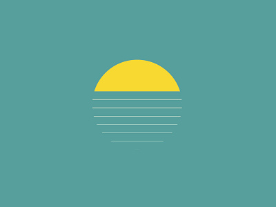 02092017 die empty fade green illustration light ocean sun water yellow