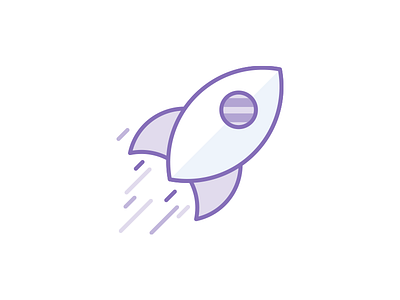 Rocket icon rocote speed traffic vector