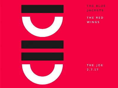 Blue Jackets Score: February 7, 2017 blue jackets columbus data data visualization hockey infographics minimal nhl score sports