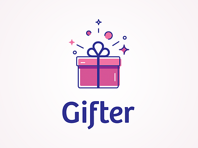 Gifter brand gifts logo mark shop