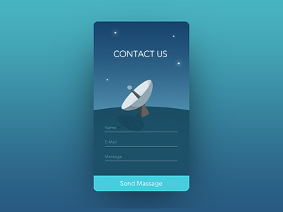 Daily UI 028 | Contct Us 028 antenna contact dailyui form mobile ui