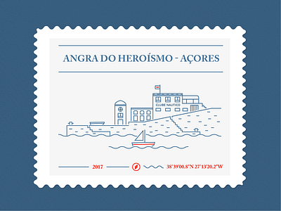 Club Nautico boat harbour stamp